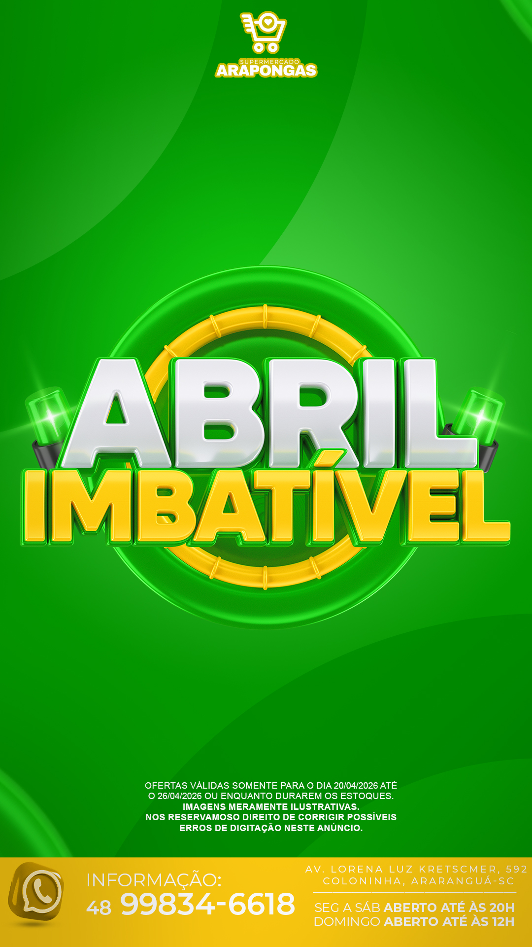 Abril Imbatível — Story Capa